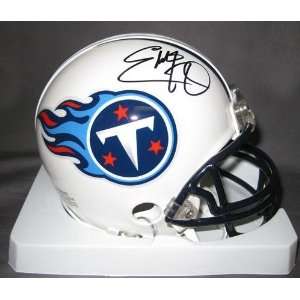 Autographed Eddie George Mini Helmet   Replica   Autographed NFL Mini 