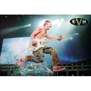 The Eddie Van Halen EVH Guitars Punk Rock Wall Decoration Poster Size 
