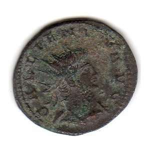     ancient Roman coin Emperor Gallienus, 253 268 AD 