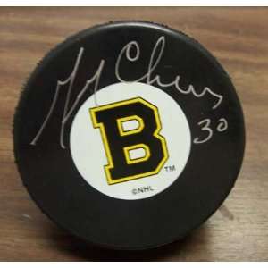 Gerry Cheevers Autographed Hockey Puck