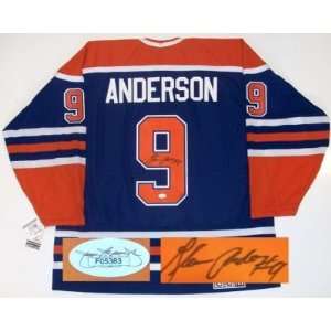  Glenn Anderson Signed Oilers 90 Cup Vintage Jersey Jsa 