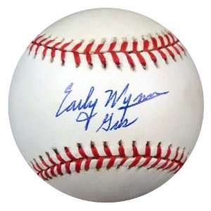  Early Gus Wynn Autographed/Hand Signed AL Baseball PSA/DNA 