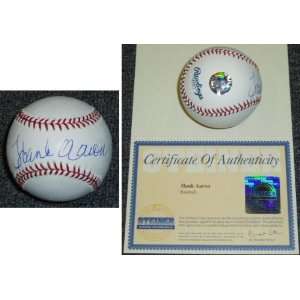 Hank Aaron Signed Official MLB Baseball
