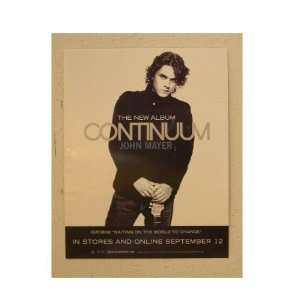 John Mayer Poster Continuum Small