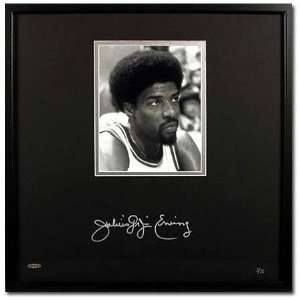 Julius Erving Philadelphia 76ers Autographed Gallery Piece