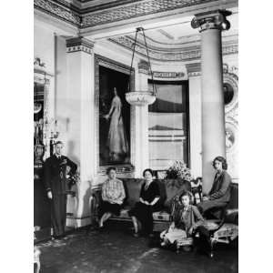 King George VI of England, Eleanor Roosevelt, at Buckingham Palace 