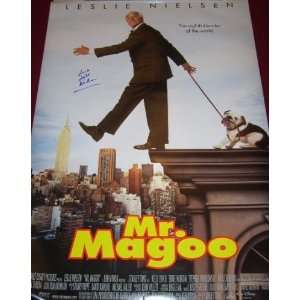 Leslie Nielsen   Mr. Magoo   Signed Autographed   27x40 Movie Poster