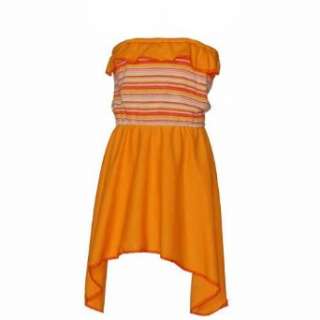   Little Mama Little Girls Orange Strapless Dress 5 14 Spoiled Little