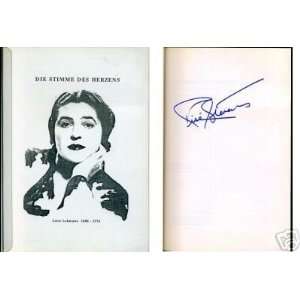  Rise Stevens Opera Signed Lotte Lehmann Autorgaph Book 