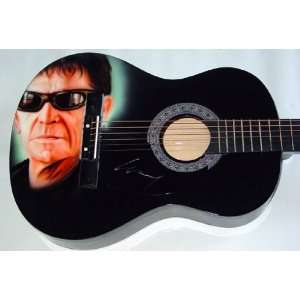 Lou Reed Autographed Signed Cool Airbrush Guitar & Proof