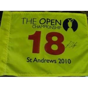  Louis Oosthuizen Signed 2010 British Open Flag Champion 