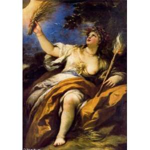 Hand Made Oil Reproduction   Luca Giordano   24 x 34 inches   Cerere