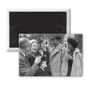 Michael Wilding, Elizabeth Taylor, Margaret   3x2 inch Fridge Magnet 