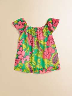 Milly Minis   Toddlers & Little Girls Jade Garden Printed Gathered 
