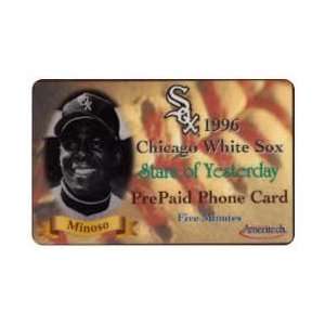Collectible Phone Card 5m Minnie Minoso   Chicago White Sox Baseball 