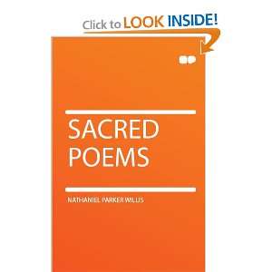 Sacred Poems Nathaniel Parker Willis Books