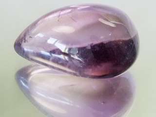 18.5ct.Natural Violet Quartz Amethyst Pear Gemstone#a41  