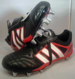 adidas adiPure Flanker SG Rugby Cleats Boots Black  