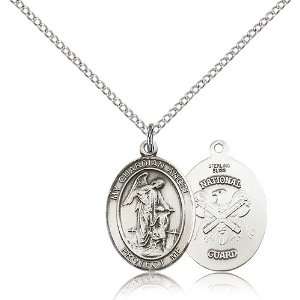    Sterling Silver Guardian Angel / NatL Guard Penda Jewelry