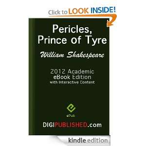 Pericles, Prince of Tyre (2012 Academic Edn. / Interactive TOC / Incl 