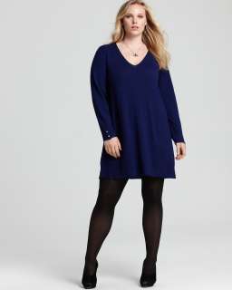 Eileen Fisher Plus Size V Neck Layering Dress   Plus Sizes 