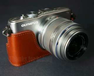   real leather bag case cover for OLYMPUS EPL3 EPL 3 camera  