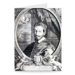 Pope Alexander VII, published by Clement de   Greeting Card (Pack of 