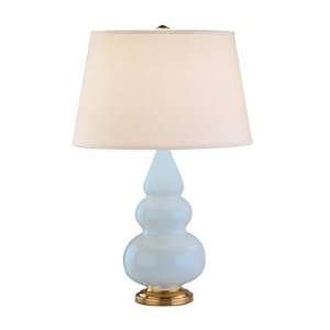 Robert Abbey 251X Triple Gourd   Accent Table Lamp, Baby Blue Glazed 