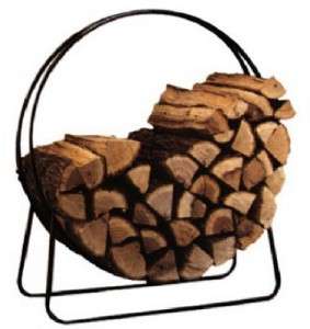Round Fireplace Firewood Log Holder 40 Hoop Rack   NIB  