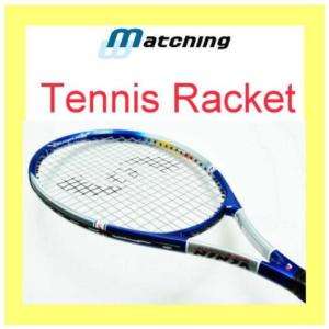 New Tennis Racket Racquet Alloy Strung Head Pro Blue  