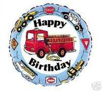 Fire Engine Truck 18 Happy Birthday Party Balloon  