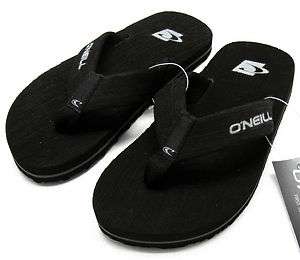 NEILL Boys Black Trek Flip Flop Sandals NWT $15  