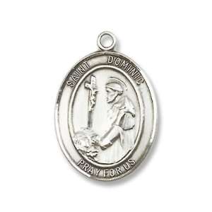 Sterling Silver St Dominic De Guzman Pendant First Communion Catholic 