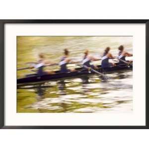  Crew Rowing, Seattle, Washington, USA Framed Photographic 