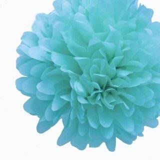  Tiffany Blue Tissue Paper Pom Poms Party Kit, Set of 12   Tiffany 