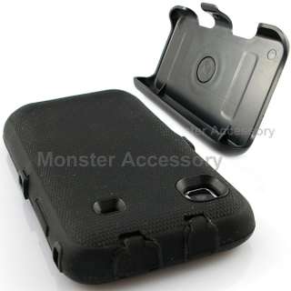 Double Layer Black Case Holster for Samsung Galaxy S 4G  