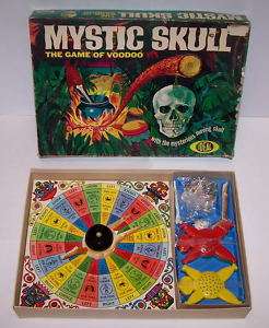 MYSTIC SKULL GAME OF VOODOO BOARD GAME VINTAGE  