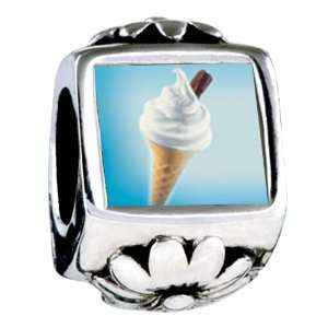  Soufeel Vanilla Ice Cream Cone European Beads Jewelry