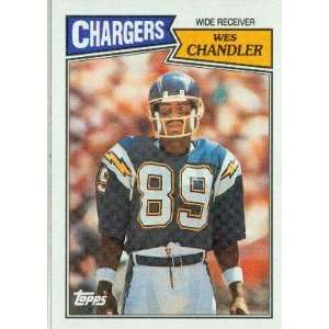  1987 Topps #342 Wes Chandler   San Diego Chargers 