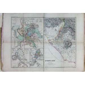  LARGE ROME MAPS DR WILLIAM SMITH ANCIENT ATLAS 1894