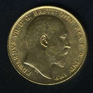 AUSTRALIA 1910 S SYDNEY GOLD SOVEREIGN COIN AS SHOWN  