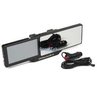   HD Touchscreen Bluetooth Rearview Mirror with GPS Navigation GPS50M