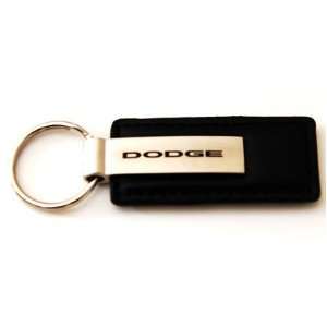  Dodge Logo Black Leather Official Licensed Keychain Key 