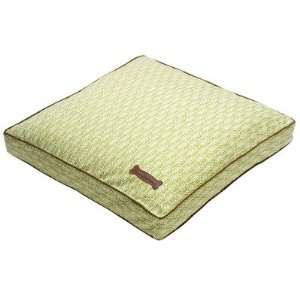   Pillow Everyday Cotton Pillow Dog Bed in Tealeaf Green Size 25 x 25