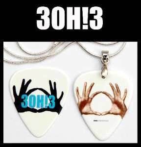 3OH3 Guitar Pick Necklace + Matching Pick 3OH3  