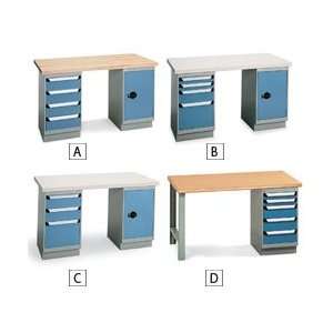   Workbenches   Gray frames/everest blue doors Industrial & Scientific