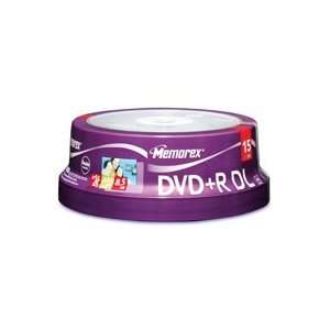  MEMOREX Disc, DVD+R Double Layer, 8.5GB, 8X 15/PK Spindle 