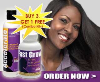 Ethnic Hair Vitamins For Faster Hair Growth w/ Shampoo  