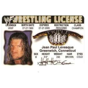  Jean Paul Levesque Triple H Fake Drivers License 
