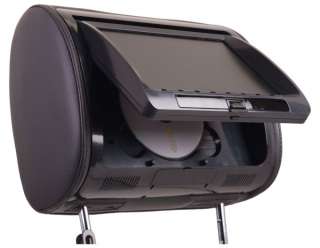 POWER ACOUSTIK HDVD 71CC 7 Headrest Car Monitor Black/Beige/Grey w 